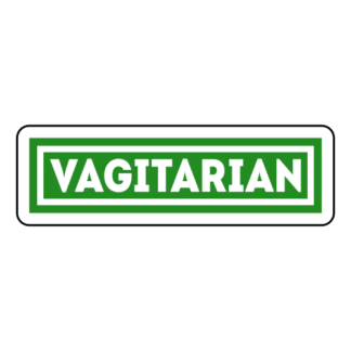 Vagitarian Sticker (Green)